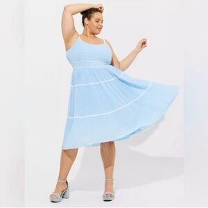 Torrid Light Blue Marilyn Monroe x Betsey Johnson Dress